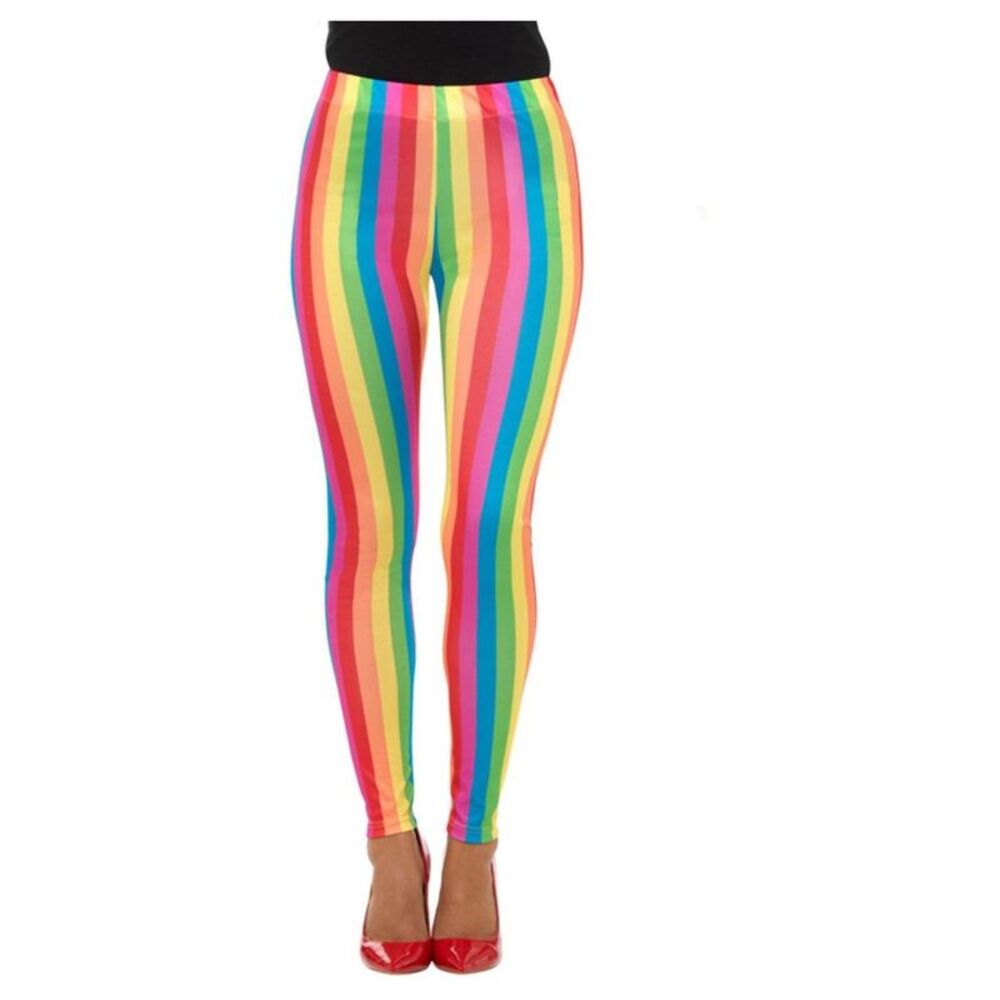 Smiffys Womens/Ladies Clown Rainbow Leggings / Multicolored